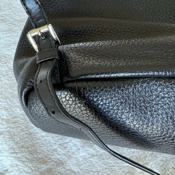 MICHAEL MICHAEL KORS BLACK LEATHER BACK PACK UNISEX - Picture 8 of 11